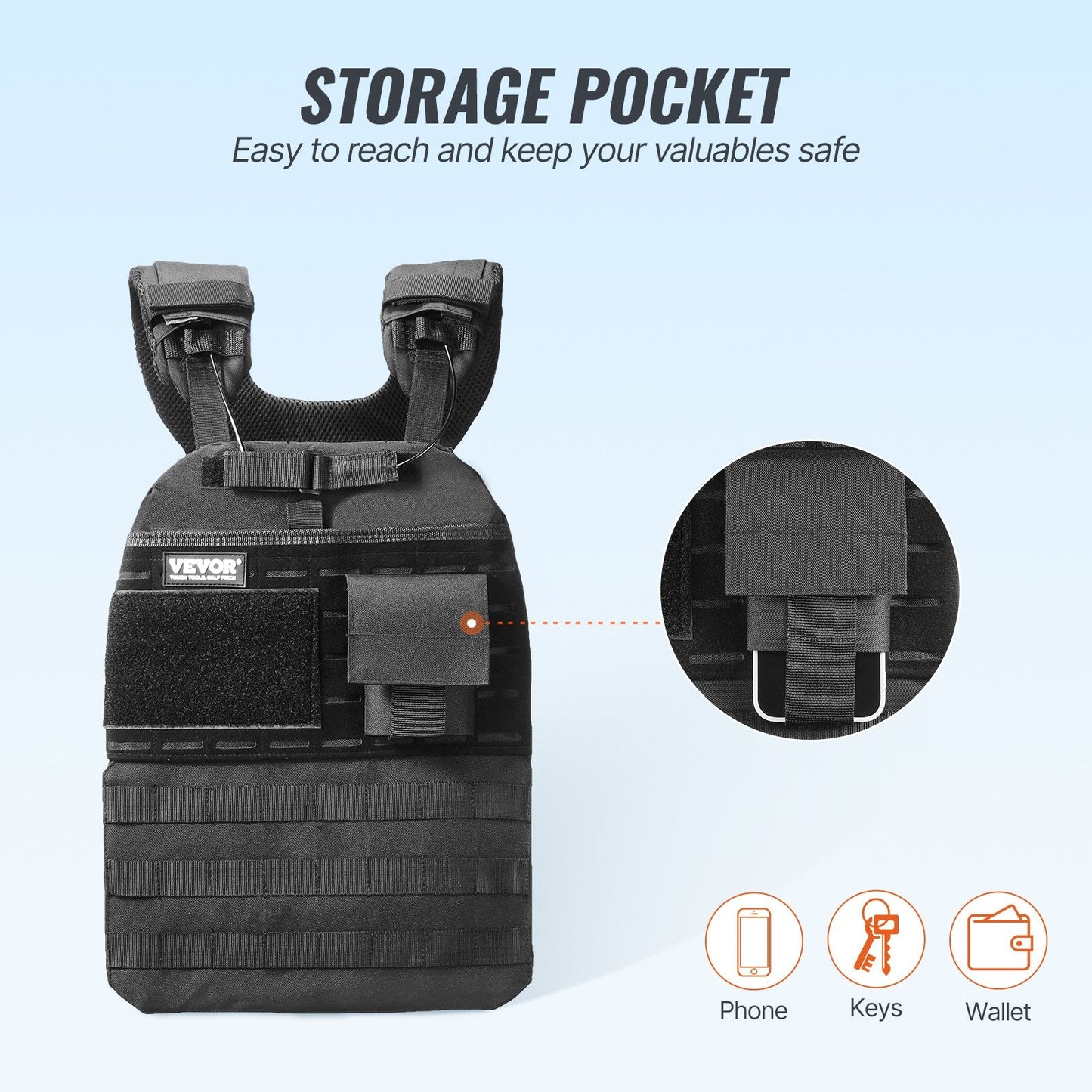 Weighted Vest, 40lb Weight Vest, Adjustable Body Weight Jacket For Men