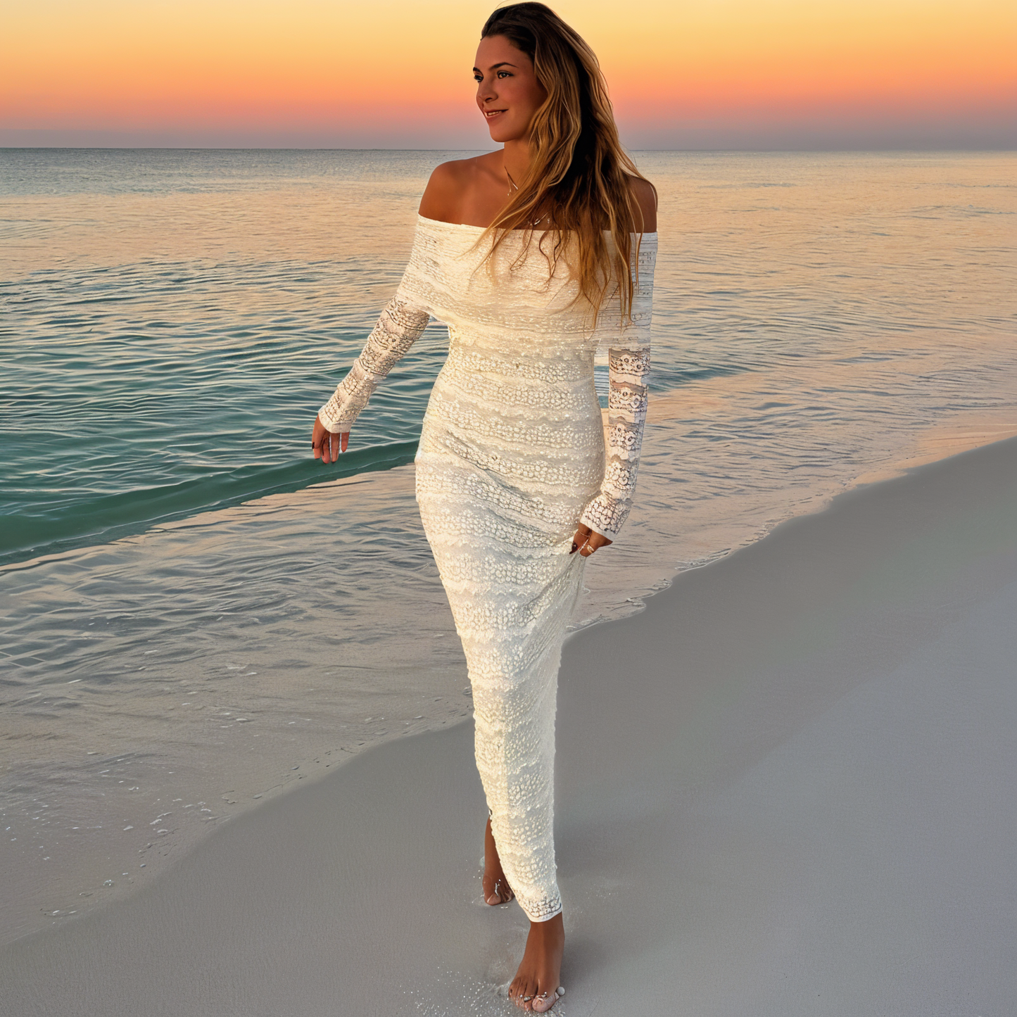 Amélie Off-Shoulder Maxi Dress