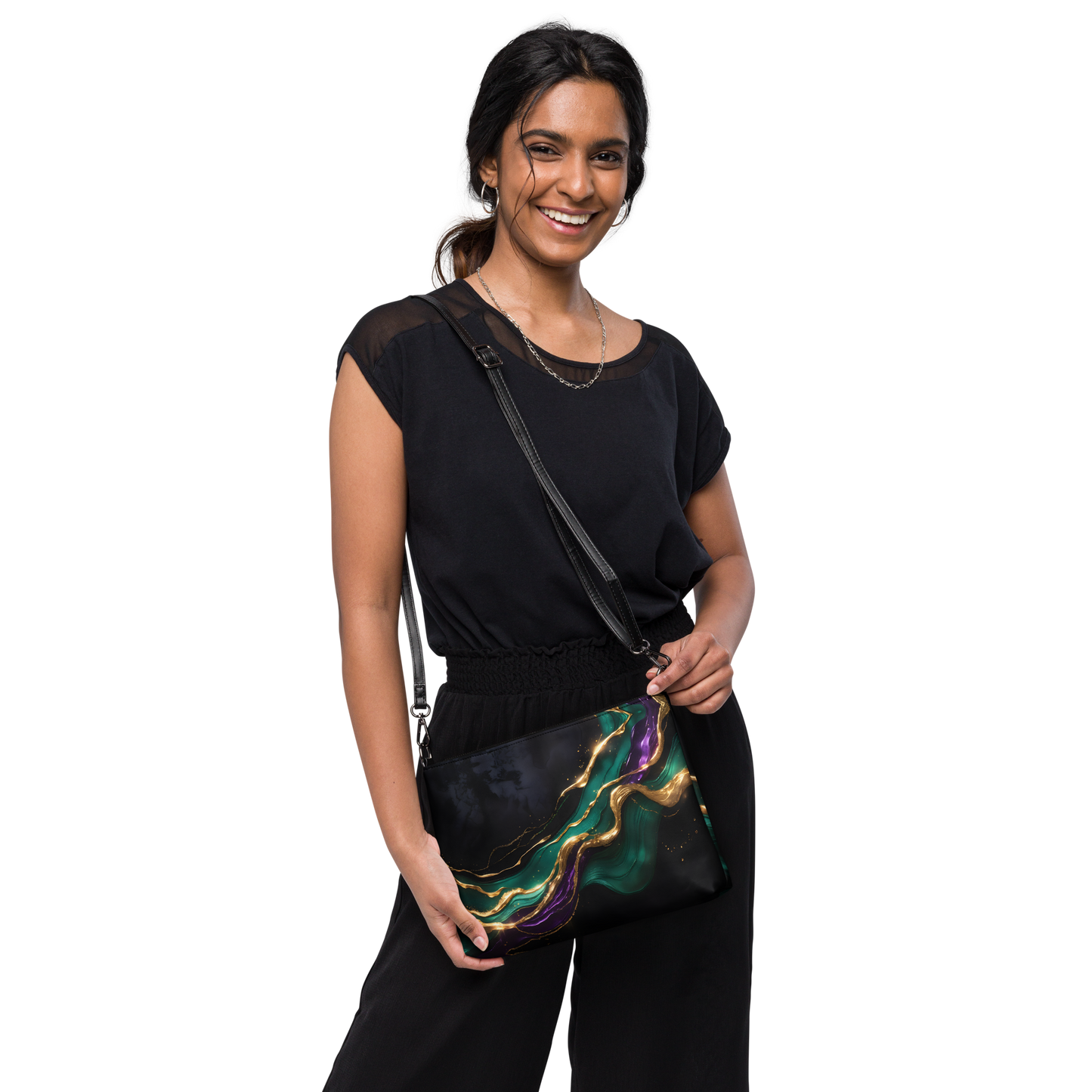 Emerald Noir Crossbody Bag