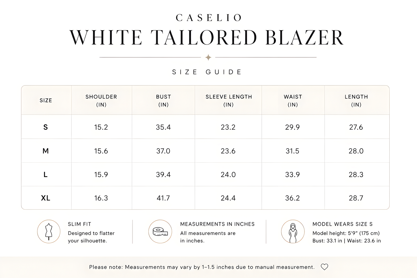 White Tailored Blazer