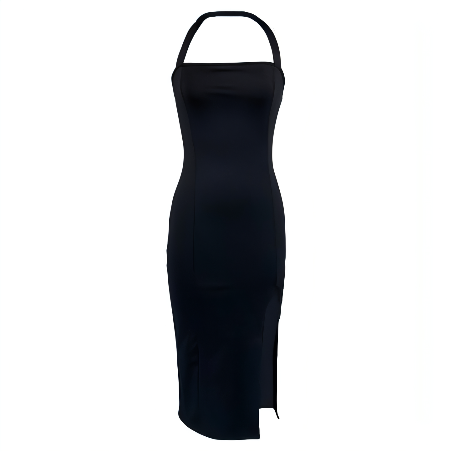 Midnight Muse Halter Dress
